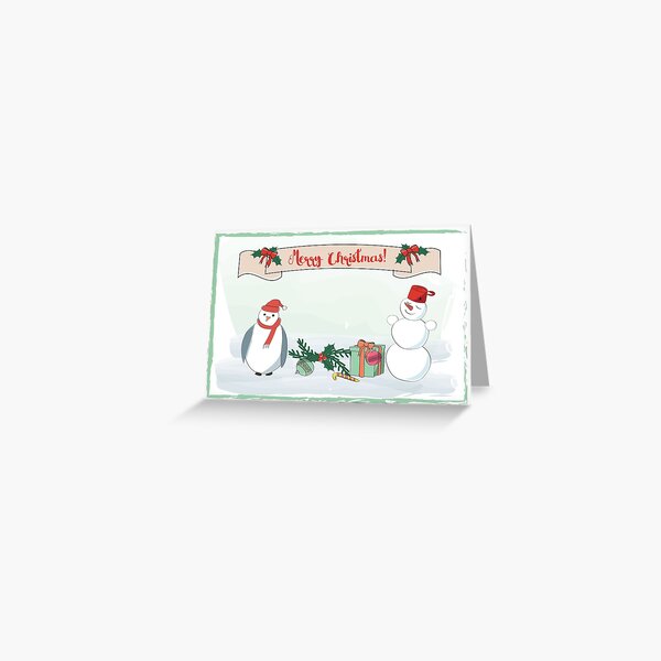 Card with penguin Greeting Card