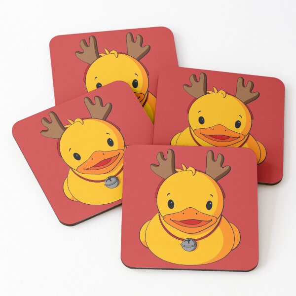 Item preview, Reindeer Bell Rubber Duck designed and sold by Alisha Ober Designs.