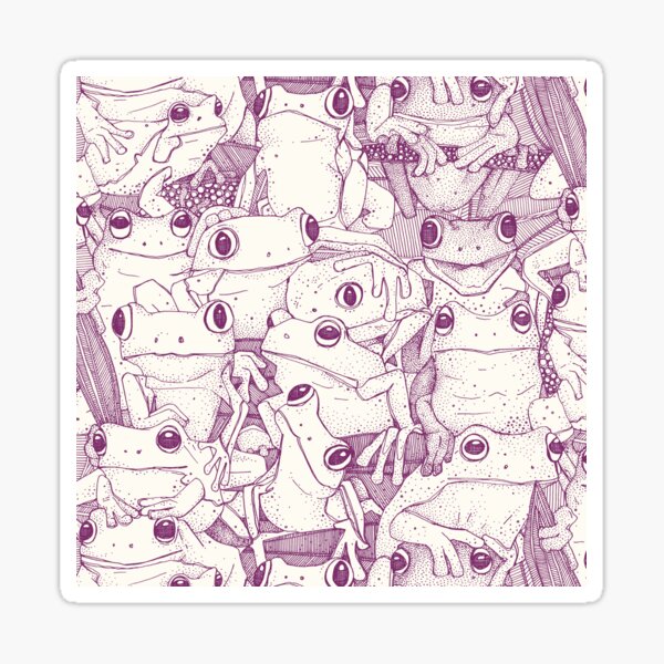 Item preview, just tree frogs purple designed and sold by scrummy.
