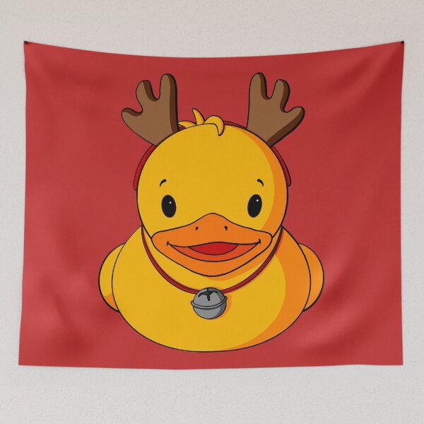 Item preview, Reindeer Bell Rubber Duck designed and sold by Alisha Ober Designs.