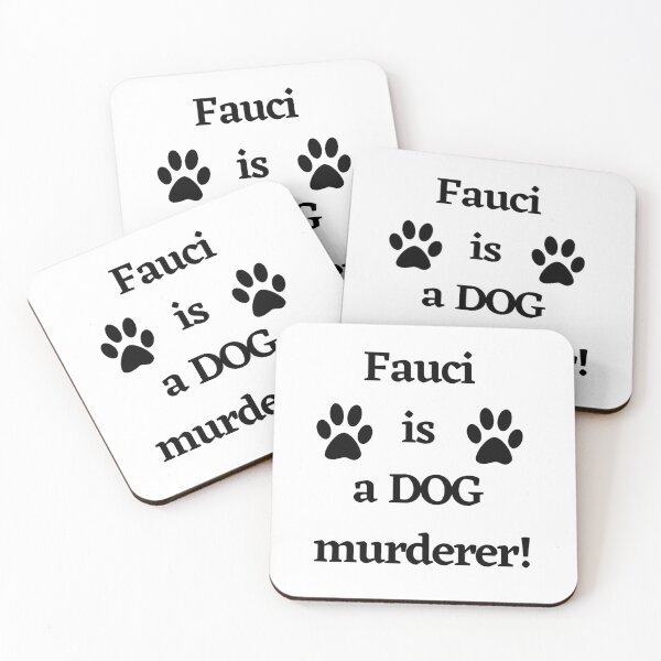 Item preview, Fauci is a dog murderer Dr Fauci Agency Tested Experimental Drug on Beagles designed and sold by Giovanni's  Brown Quotes.