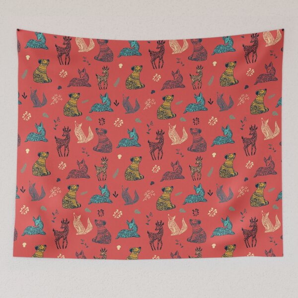 Item preview, Pattern Sweet Forest Animals designed and sold by OutcastBrain.