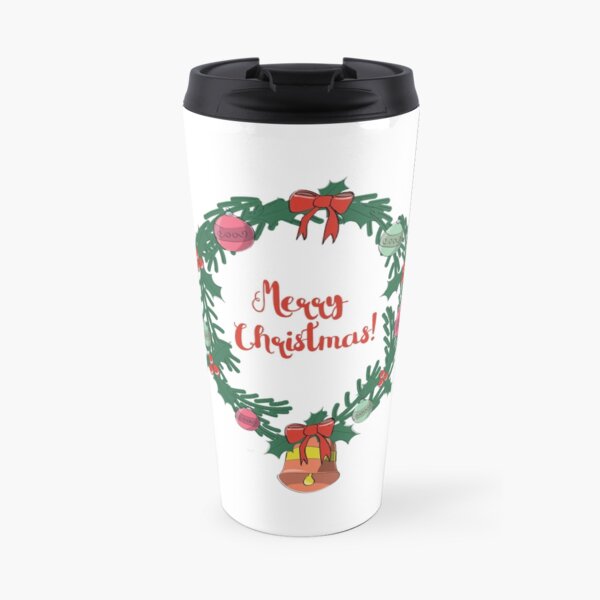 Christmas wreath Travel Mug