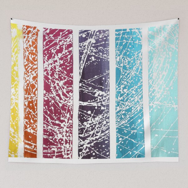 Item preview, rainbow pendulum boho wave painting designed and sold by Stephanie  Skeem.