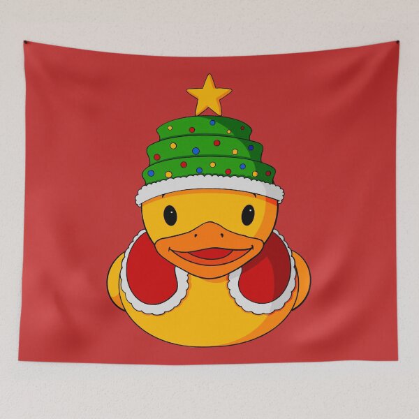 Item preview, Christmas Tree Hat Rubber Duck designed and sold by Alisha Ober Designs.