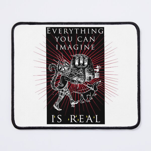 Item preview, "Everything you can imagine is real" ~ Hari&Musci Series ~ Ink art illustration designed and sold by WalkOnTheMoss.