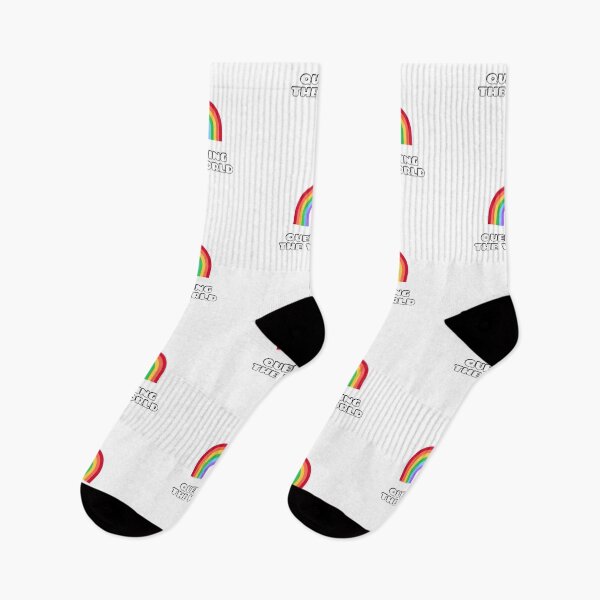 Item preview, QUEERING THE WORLD rainbow gay pride designed and sold by Inspirationmotivation.