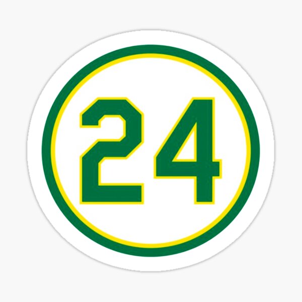 THE OAKLAND BASEBALL VINTAGE RETIRED NUMBER FOR A LEGEND THAT RICKEY  HENDERSON STICKER AND SHIRT  Sticker for Sale by ComfortClosers