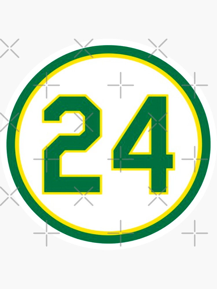 THE RETIRED NUMBER VINTAGE OAKLAND BASEBALL STICKER WITH A RICKEY HENDERSON  SHIRT | Essential T-Shirt