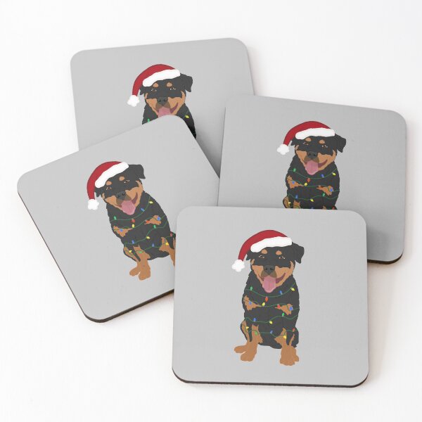 Item preview, Christmas Rottweiler Dog Pattern designed and sold by KantstandyaC.