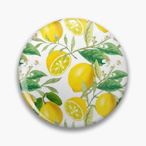 Item preview, Summer, citrus ,floral Mediterranean style ,lemon fruit pattern  designed and sold by MariaMarinova.