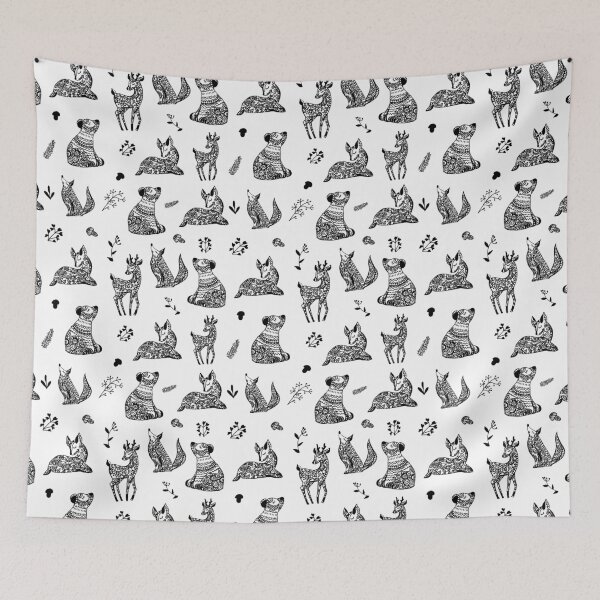 Item preview, Pattern Sweet Forest Animals designed and sold by OutcastBrain.