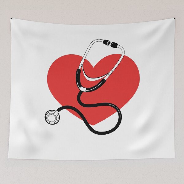 Item preview, stethoscope red heart designed and sold by FunnySerious.