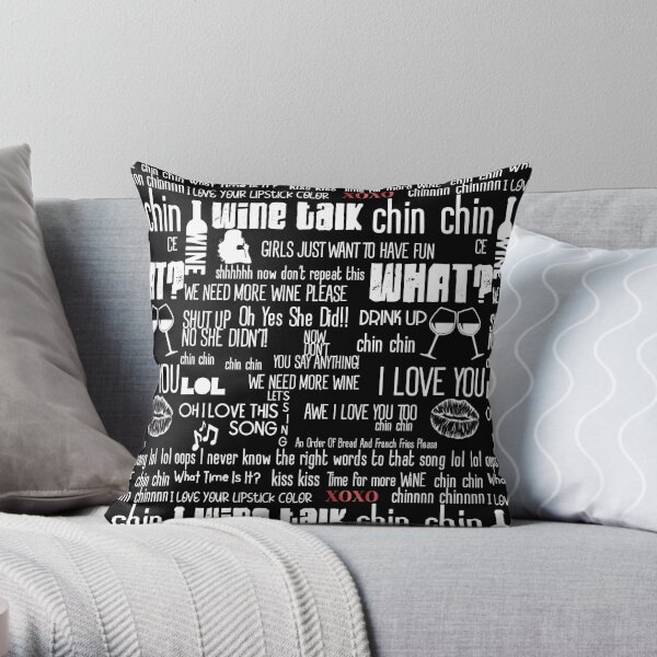 干杯 Gan Bei Chinese Mandarin Cheers Throw Pillow By Lduke47 Redbubble