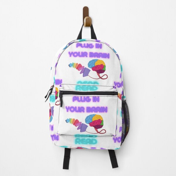 Item preview, Plug In Your Brain-Read-White Background  designed and sold by Trendi61.