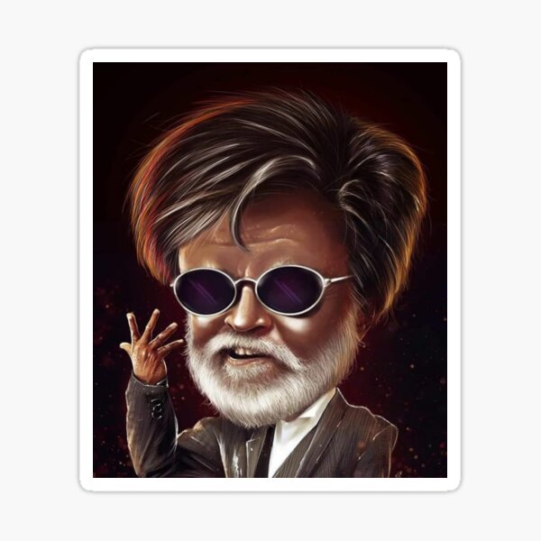"Rajinikanth" Sticker for Sale by piedigital2021 Redbubble