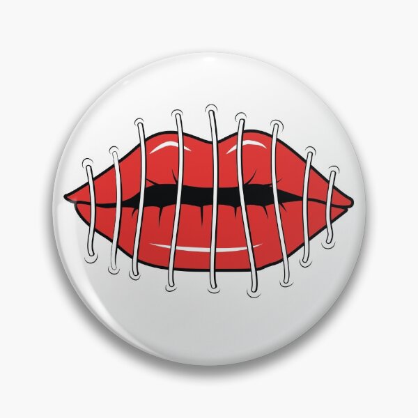 Item preview, stitched lips designed and sold by FunnySerious.