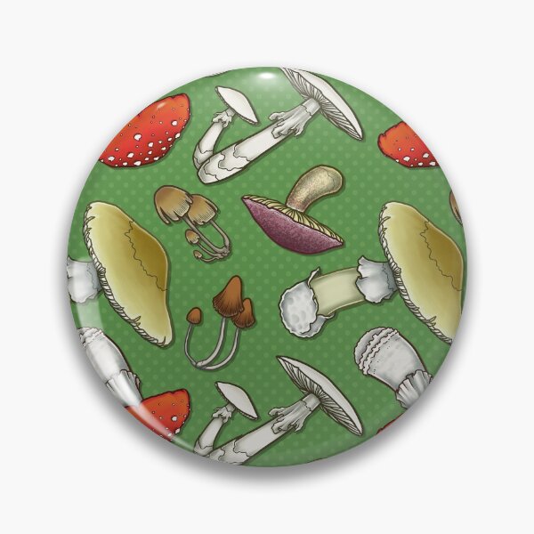 Item preview, Mushroom Mayhem - Green designed and sold by katymakesthings.
