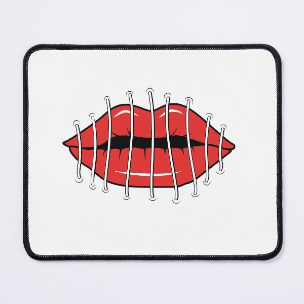 Item preview, stitched lips designed and sold by FunnySerious.