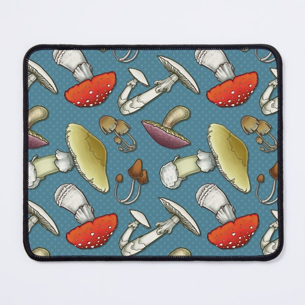 Item preview, Mushroom Mayhem - Blue designed and sold by katymakesthings.
