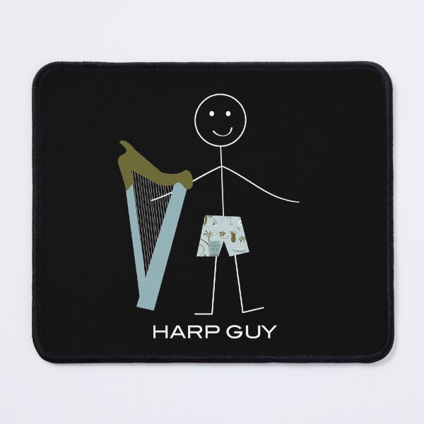 Item preview, Funny Mens Harp Guy designed and sold by whyitsme.