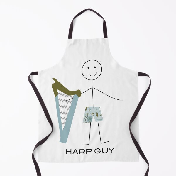 Item preview, Funny Mens Harp Guy designed and sold by whyitsme.