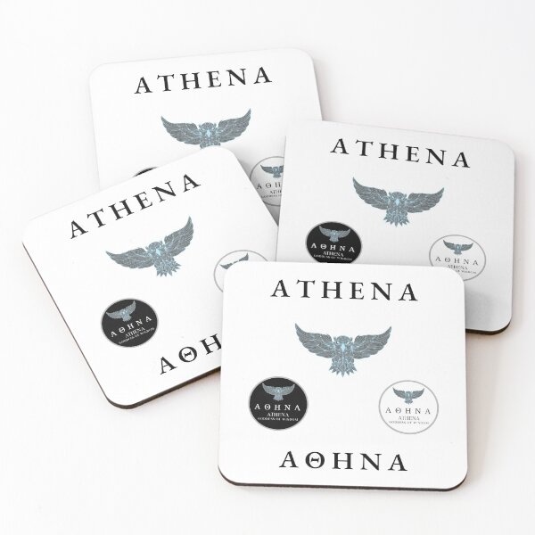 Item preview, Athena Sticker Pack Greek Mythology Goddess of Wisdom Owl designed and sold by OnyxMoonDesigns.