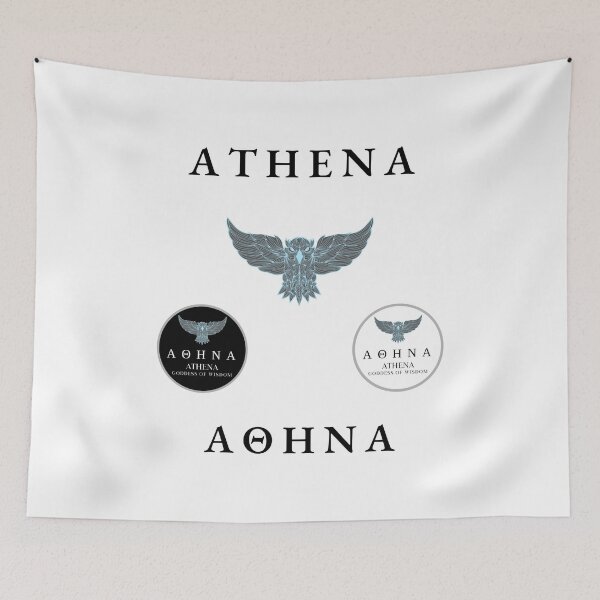 Item preview, Athena Sticker Pack Greek Mythology Goddess of Wisdom Owl designed and sold by OnyxMoonDesigns.