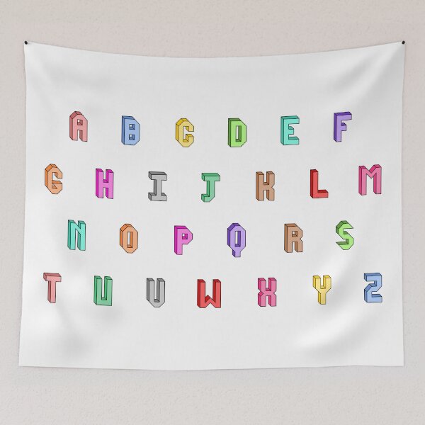Item preview, Block Letter Alphabet designed and sold by RinozaRose.