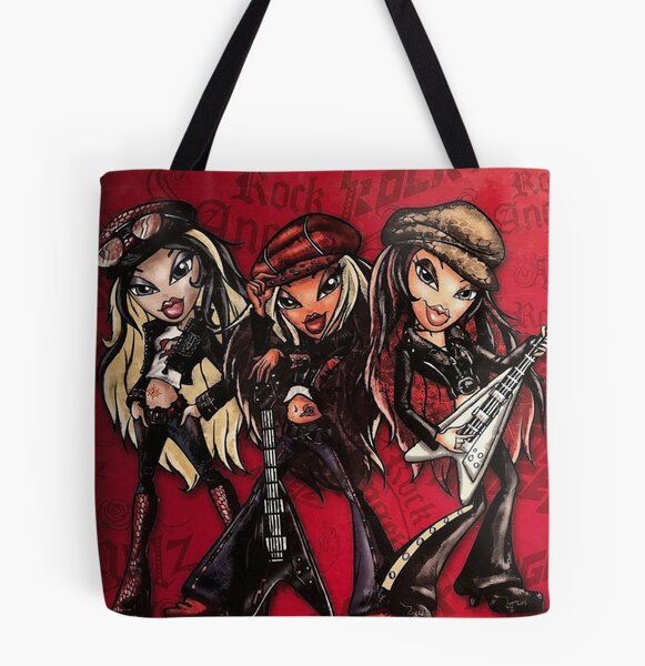 Cute Printing Bratz Rock Angelz Cloe And Yasmin Tote Shopping Bags Durable  Canvas Shopper Shoulder Handbag