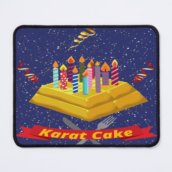Item preview, Karat Cake Streamers and Birthday Candles designed and sold by Write-to-Rebel.