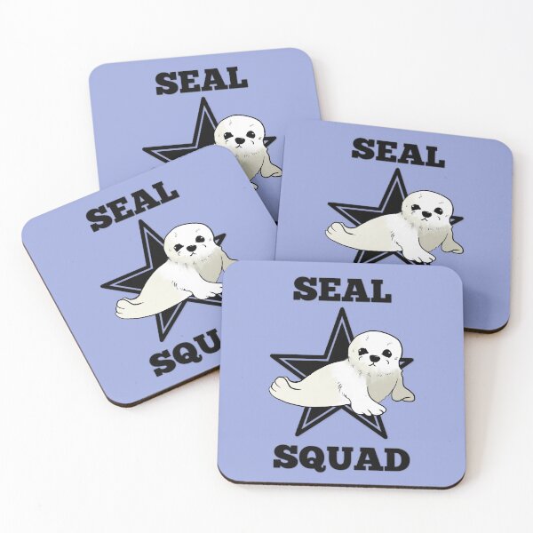 Item preview, Seal Squad, Baby Seal with Star Background designed and sold by kcaandwu.