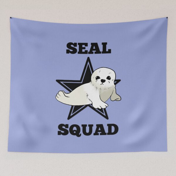 Item preview, Seal Squad, Baby Seal with Star Background designed and sold by kcaandwu.