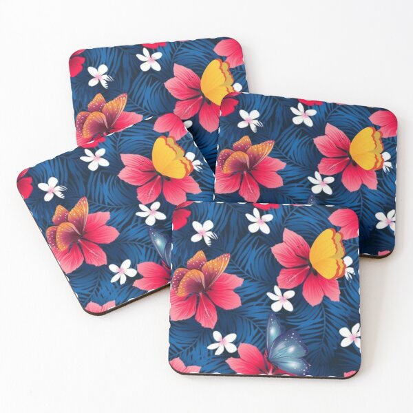 Item preview, Jungle night flowers and butterflies designed and sold by SKMAXX.