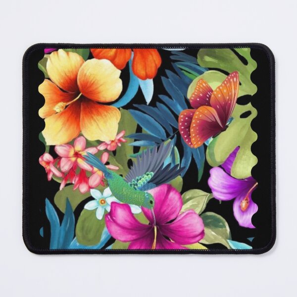 Item preview, Jungle night flowers and butterflies designed and sold by SKMAXX.