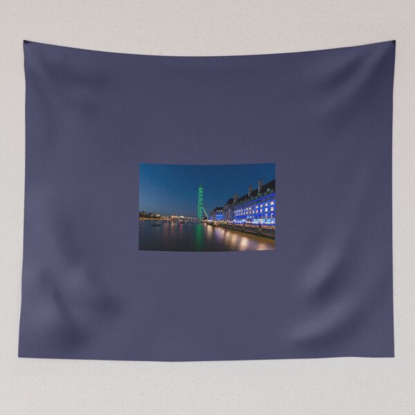 Item preview, The London Eye and the South Bank at Night designed and sold by Carolyn Eaton.