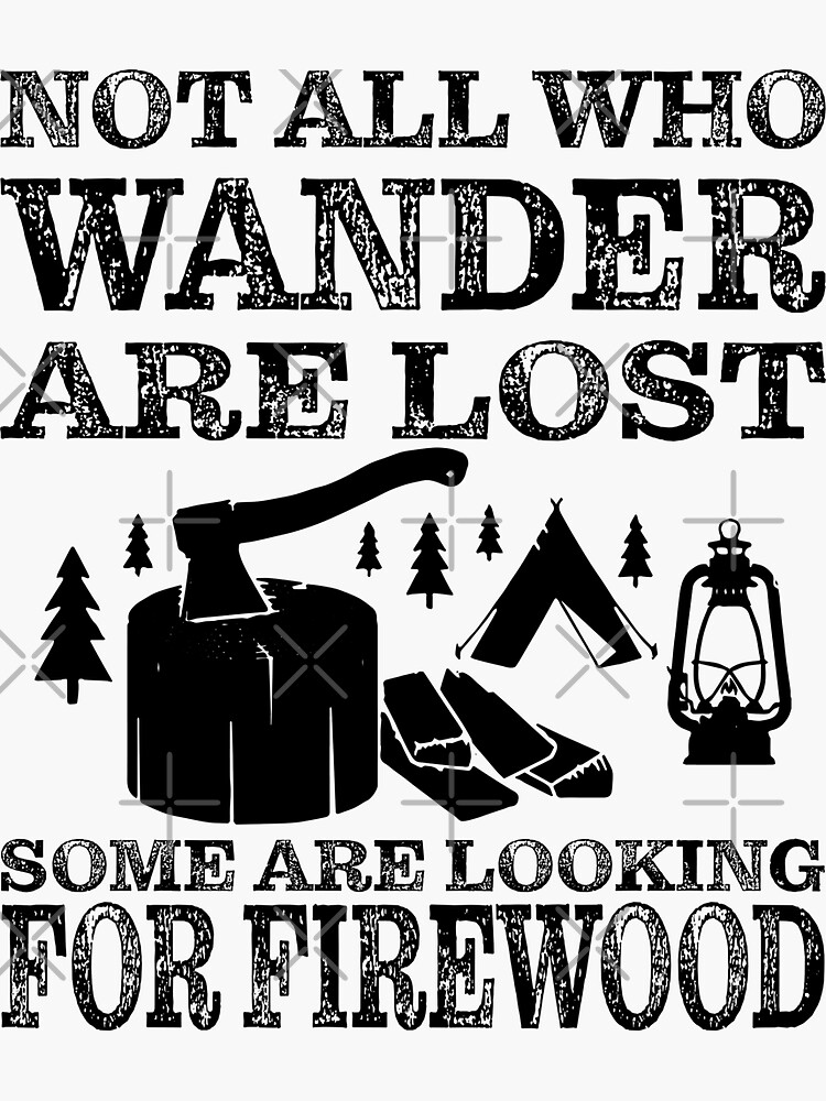 Wall Vinyl Decals: Not All Who Wander Are Lost RV Camper Wall Art Decor