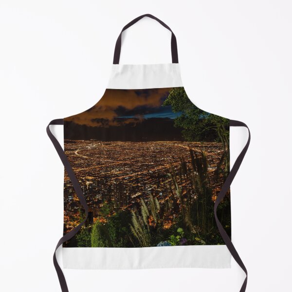 Item preview, Bogota, Colombia - High Angle View of Capital City From Monserrate after Sunset designed and sold by Mano Chandra Dhas.