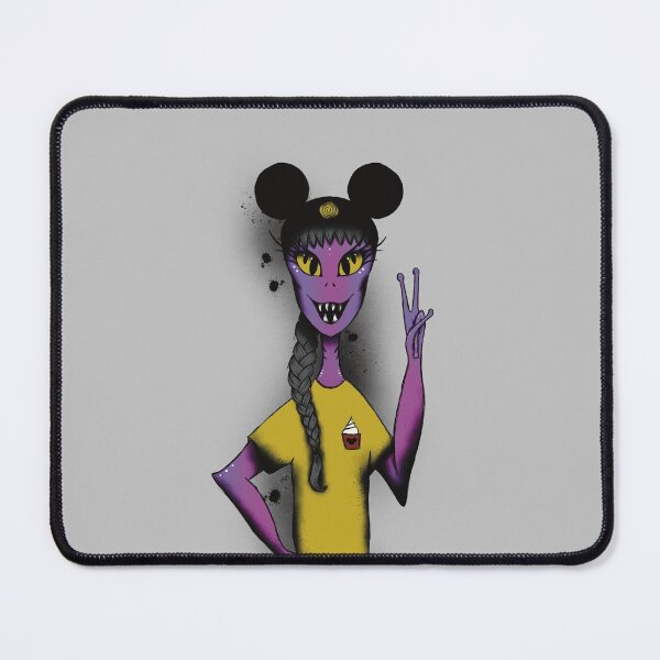 Item preview, Dara poses on main street designed and sold by PascalsArtBox.