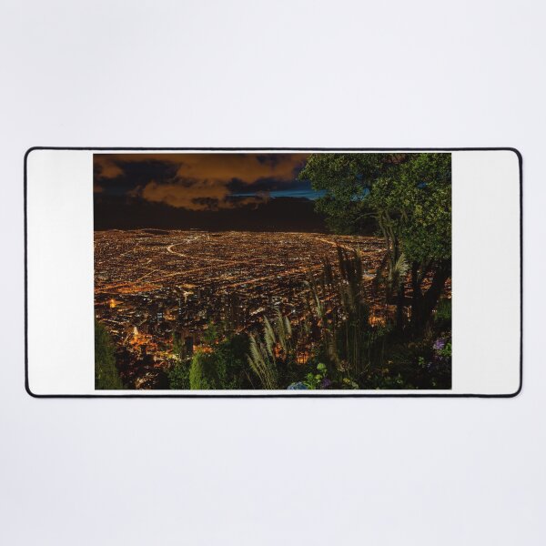 Item preview, Bogota, Colombia - High Angle View of Capital City From Monserrate after Sunset designed and sold by Mano Chandra Dhas.