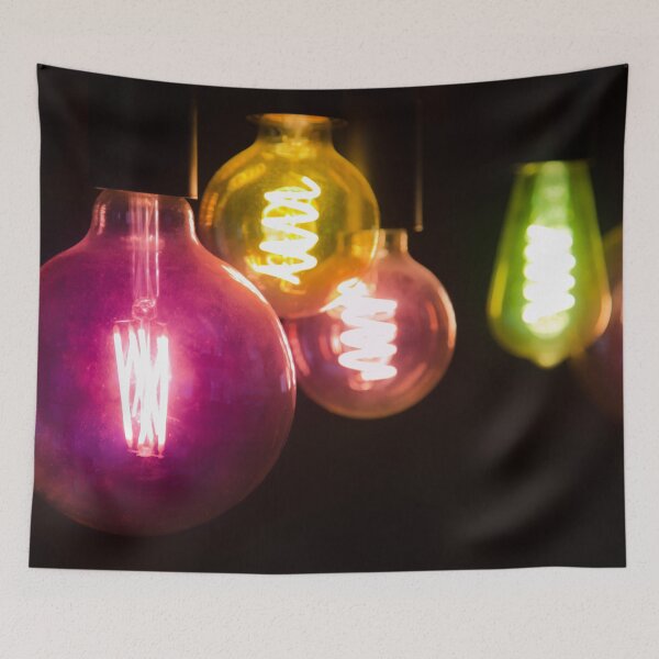 Aperçu de l'œuvre Ampoule de couleur - Lampe multicolor créée et vendue par Stéphane Thirion.