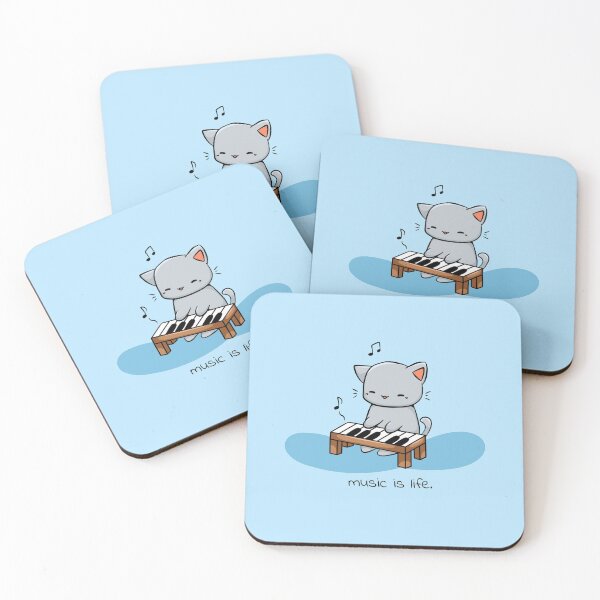 Item preview, Piano & Cat designed and sold by musicfriendly.