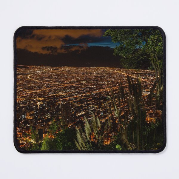 Item preview, Bogota, Colombia - High Angle View of Capital City From Monserrate after Sunset designed and sold by Mano Chandra Dhas.