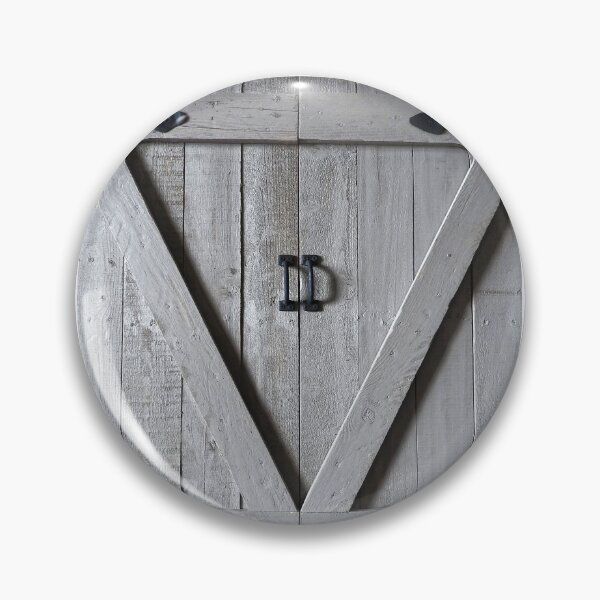 Item preview, gray barn wood shutters, with black hinges  designed and sold by Stephanie  Skeem.
