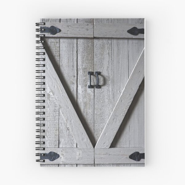 Item preview, contraventanas de madera de granero gris, con bisagras negras designed and sold by Stephanie Skeem.