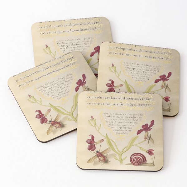 Item preview, Gillyflower, Mayfly, Fly, and Snail: Hoefnagel 1591 designed and sold by ebrawne.