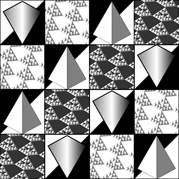 Artwork thumbnail, Geometric triangular Pattern by Nigel Designs