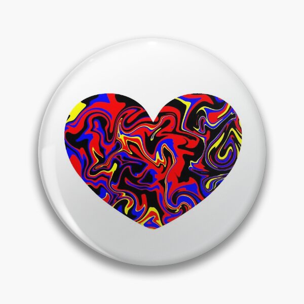 Item preview, Polyamory Marble Heart (traditional flag) designed and sold by Nochisan.