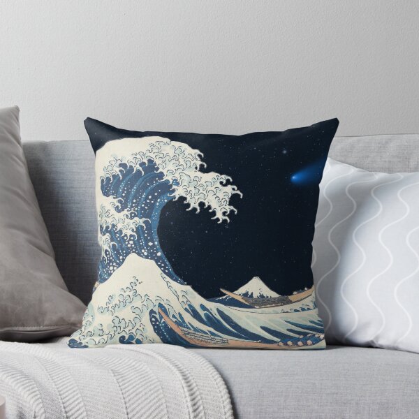 Item preview, The Great Wave off Kanagawa with Blue Comet designed and sold by evibes.
