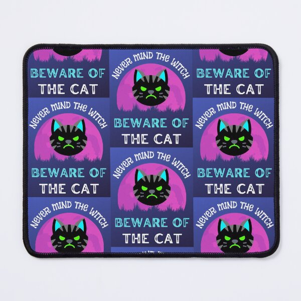Item preview, Never Mind The Witch Beware Of The Cat designed and sold by WoodburyLake.
